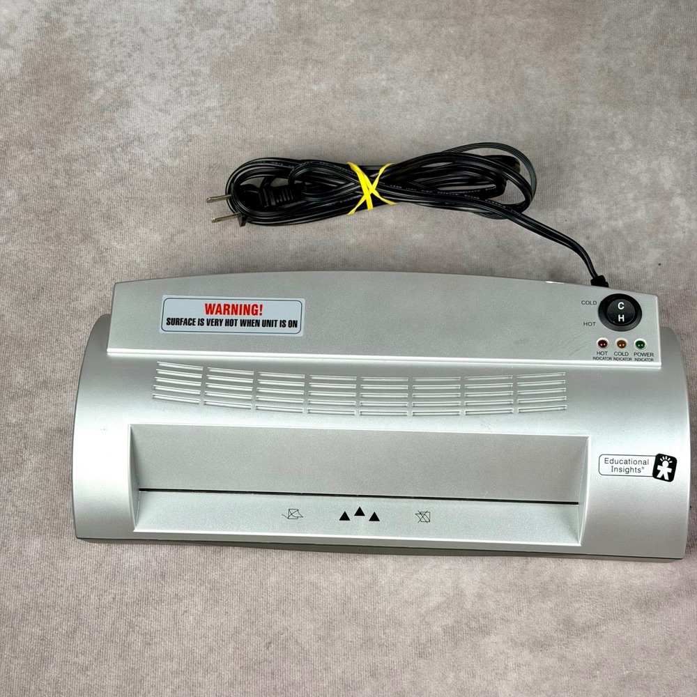 Educational Insights LM-950HC Household Laminating Machine Hot Cold Silver